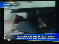<b> Saksi: </b> Picket of fired Goldilocks workers lead to standoff, stone-pelting
