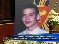 <b> Saksi: </b> Toni Rose Gayda's son killed in fall from building
