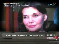  Startalk:  A thorn in Toni Rose's heart Part 1