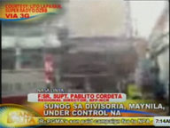 F/Sr. Supt. Pablito Cordeta, BFP-NCR regional director, on fire that hit Divisoria