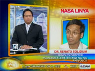 Phivolcs director Dr. Renato Solidum on lifting of tsunami alert in RP