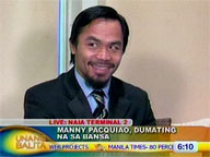 Interview with newly-arrived Manny Pacquiao Part 1