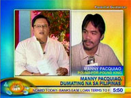 Manny Pacquiao arrives in RP