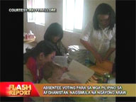 Absentee voting for Pinoys in Afghanistan starts today