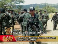 Govt forces pursue NPA rebels responsible for killing 4 SAF members in Antipolo City