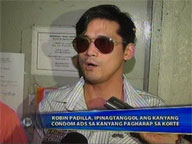  Saksi:  Robin Padilla appears before court, defends his condom ads