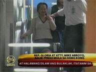 Arroyo couple back in RP from Hong Kong