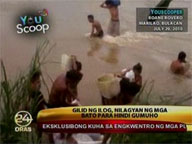 YOUSCOOP: Riverbank lined with rocks to prevent erosion