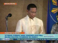  QTV:  VP Binay takes oath as HUDCC chairman