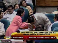 Dato Arroyo defends mother from critics in privilege speech
