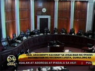  24oras:  SC starts hearing of oral arguments on Luisita SDO legality