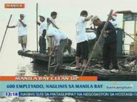  QTV:  600 employees participate in Manila Bay cleanup