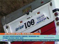  QTV:  LTFRB issues 30-day suspension vs Eso-Nice bus transport