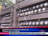  QTV:  Meralco generation charge up by P0.44 per KWH