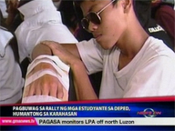  QTV:  Student protest at DepEd ends in violent dispersal
