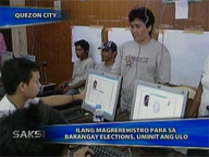  Saksi:  Comelec offices mobbed on last registration day for barangay elections