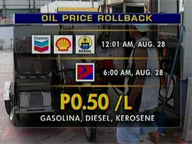  Saksi:  Oil firms declare price rollback