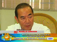 DPWH Sec. Singson on alleged Maynilad-Pagcor midnight water deal