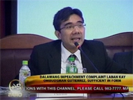  24oras:  Impeach raps vs Gutierrez sufficient in form � House panel