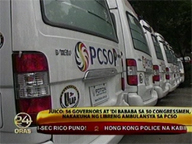 <b>24oras: </b>56 govs, over 50 congressmen receive free ambulances from PCSO