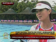 <b>24oras:</b> Sen. Pia Cayetano holds triathlon fundraiser in memory of late son