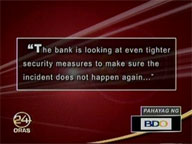 24oras: BDO issues statement over Cavite branch robbery