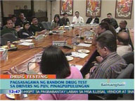  QTV:  PDEA, transport group leaders discuss planned random drug test on drivers