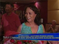  Saksi:  Cebu LGU execs want Gloria Diaz declared 'persona non grata'