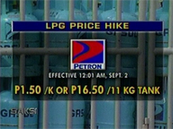 <b>Saksi: </b>LPG prices hiked anew