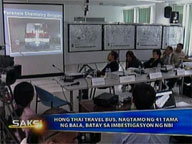 <b>Saksi: </b>NBI: 41 bullet holes sustained by Hong Thai bus