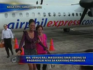 <b>Saksi: </b>Province-mates warmly welcome Venus Raj in homecoming