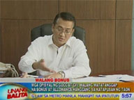 <b>UB:</b> Officials of GOCC, GFI will not receive bonus, allowances until yearend