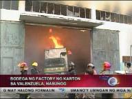 Fire burns down carton factory in Valenzuela
