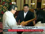 Erap proud of son JV for getting TOYM Award