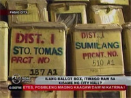 Ballot boxes found in ceiling of Pasig City Hall