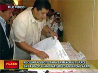 Recount in Pasig mayoralty race postponed