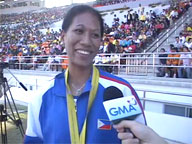 <b>SEA Games:</b> Runner Mary Grace Milgar celebrates win