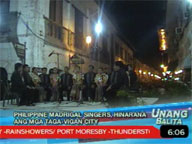 Madrigal Singers sing for Vigan City residents