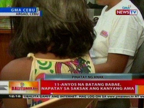 11 anyos na batang babae napatay sa saksak ang kanyang ama ama na no