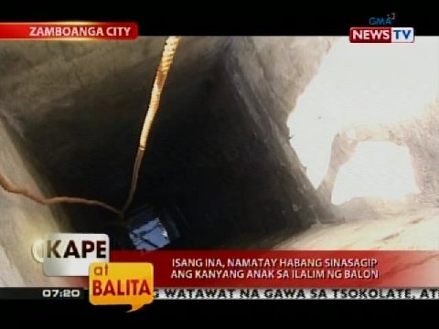 Isang ina, namatay habang sinasagip ang kanyang anak sa ilalim ng