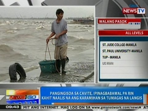 Pangingisda sa Cavite, ipinagbabawal pa rin kahit naalis na ang