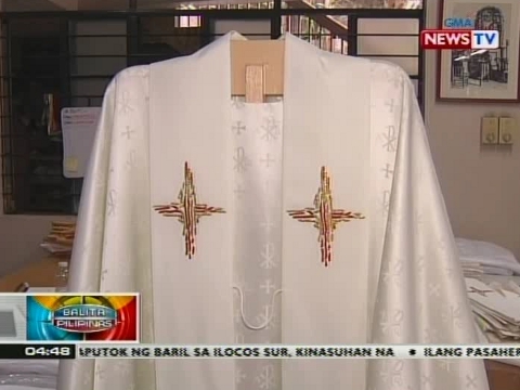 Francis sa kanyang pagbisita sa bansa, gawa sa telang mula Divisoria