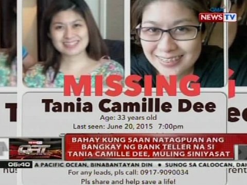 Bahay kung saan natagpuan ang labi ni Tania <b>Camille Dee</b>, muling siniyasat - qrt_070215_05