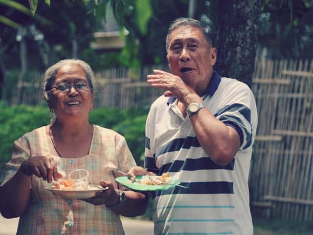 Grandma and grandpa, enjoying a meal in the sunshine | #thisishome | Submitted by Merlynne Merl Ponteras Collie