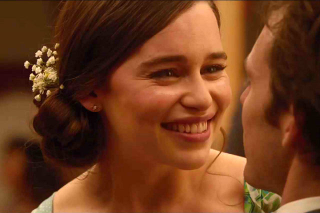 emilia clarke me before you red dress
