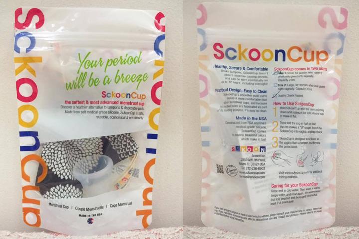 SckoonCup is a menstrual cup brand from the US available in Mamaway for P1,800. Photo: Jica LapeÃ±a