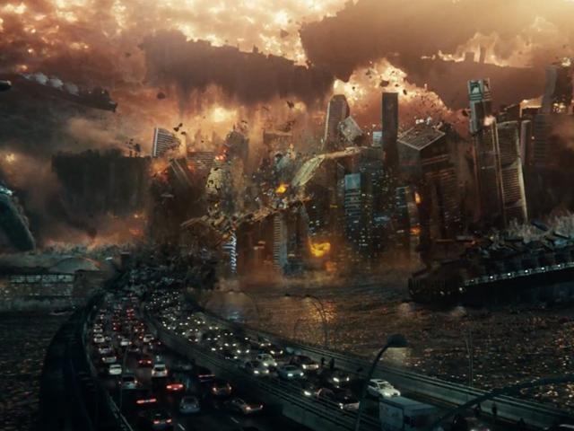 As a massive alien ship drops cities on other cities, the action is sometimes diffiicult to follow, much less relate to 