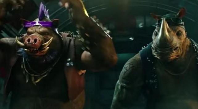 Seemingly ripped from the classic cartoon, the villainous Bebop and Rocksteady make their long-awaited big screen debut