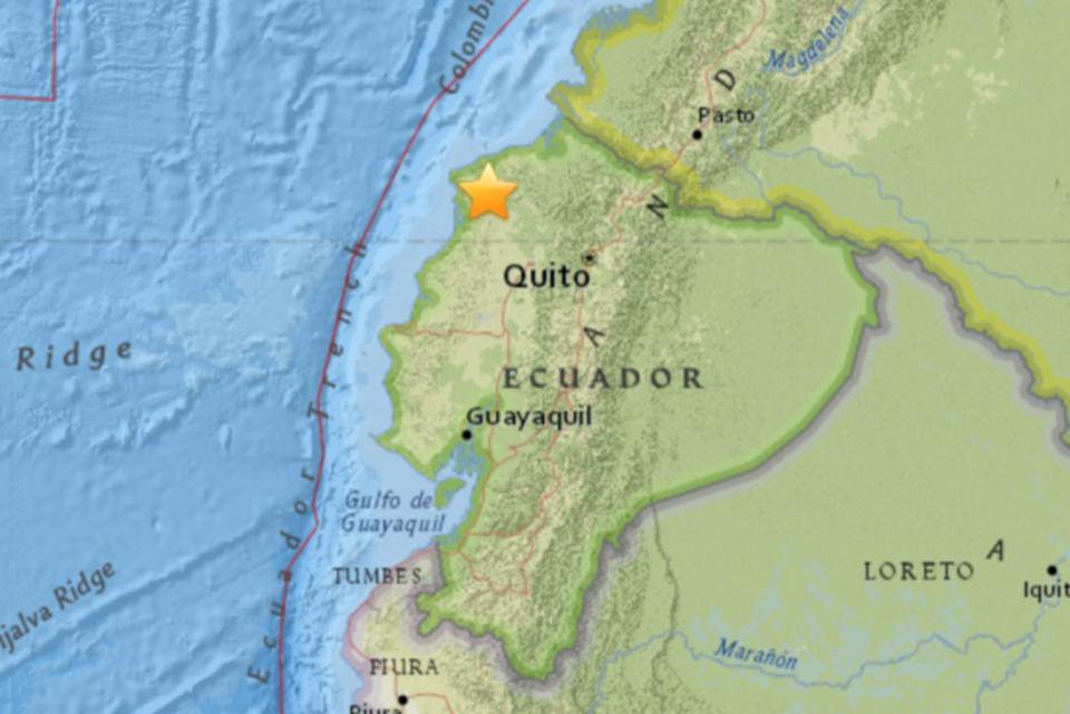 5.8 Magnitude Earthquake Hits Ecuador Region