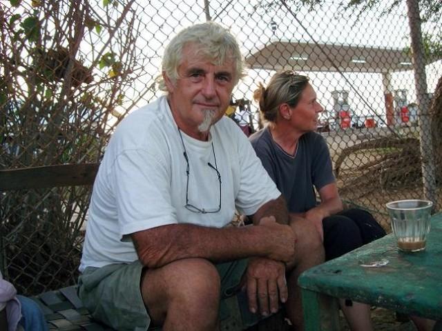 German nationals Jurgen Kantner and his wife Sabine Merz (R) pose for a photograph in Somalia in this file photo from 2009, seven years before their abduction in the Philippines. Photo: AFP